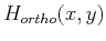$ H_{ortho}(x,y)$