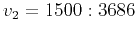 $ v_2 = 1500:3686$