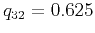 $ q_{32}=0.625$