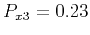 $ P_{x3}=0.23$