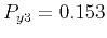$ P_{y3}=0.153$