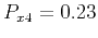 $ P_{x4}=0.23$