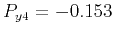 $ P_{y4}=-0.153$