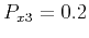 $ P_{x3}=0.2$