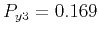$ P_{y3}=0.169$