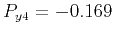 $ P_{y4}=-0.169$