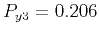 $ P_{y3}=0.206$