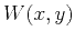 $\displaystyle W(x,y)$