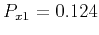 $ P_{x1} = 0.124$