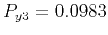 $ P_{y3}=0.0983$