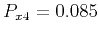 $ P_{x4}=0.085$