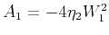 $ A_1=-4\eta_2W^2_1$