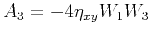 $ A_3 = -4 \eta_{xy}W_1 W_3$