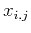 $ x_{i,j}$