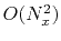 $ O(N_x^2)$