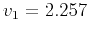 $v_1=2.257$
