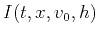 $I(t,x,v_0,h)$