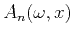 $A_n(\omega,x)$