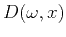 $D(\omega,x)$