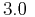 $3.0 $