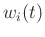 $w_{i}(t)$