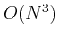 $ O(N^3)$