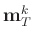$\mathbf{m}_T^k$