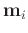 $\mathbf{m}_i$