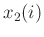 $x_2(i)$