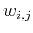 $w_{i,j}$