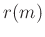 $r(m)$