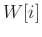 $W[i]$
