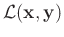 $\mathcal{L}(\mathbf{x},\mathbf{y})$