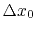 $ \Delta x_0$
