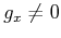 $g_x \not= 0$