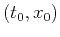 $(t_0,x_0)$