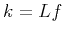 $k=Lf$