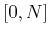 $[0,N]$