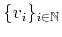 $ \{v_i\}_{i\in\mathbb{N}}$
