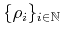 $ \{\rho_i\}_{i\in\mathbb{N}}$