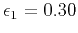 $ \epsilon_1=0.30$