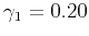 $ \gamma_1=0.20$