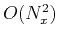 $ O(N^2_x)$