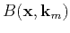 $ B(\mathbf{x},\mathbf{k}_{m})$