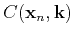 $ C(\mathbf{x}_{n},\mathbf{k})$
