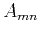 $ A_{mn}$