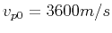 $ v_{p0}=3600 m/s$