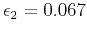 $ \epsilon_{2}=0.067$