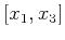 $ [x_{1},x_{3}]$