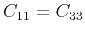 $ C_{11}=C_{33}$